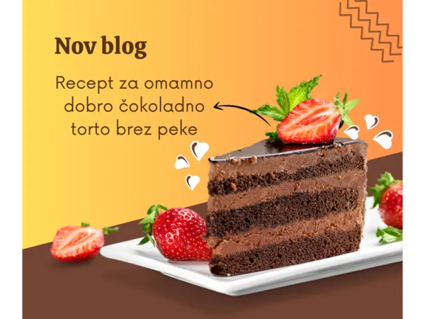 Recept za omamno dobro čokoladno torto brez peke